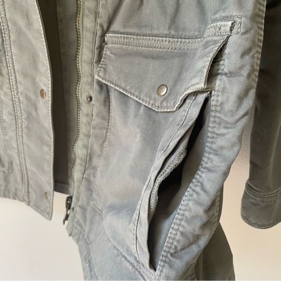Lucky Brand Utility Cargo Military Green Jacket Size M - Picture 7 of 9